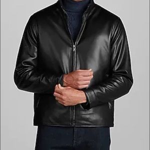 Jos A Bank Reserve Collection Tailored Fit Faux Leather Jacket